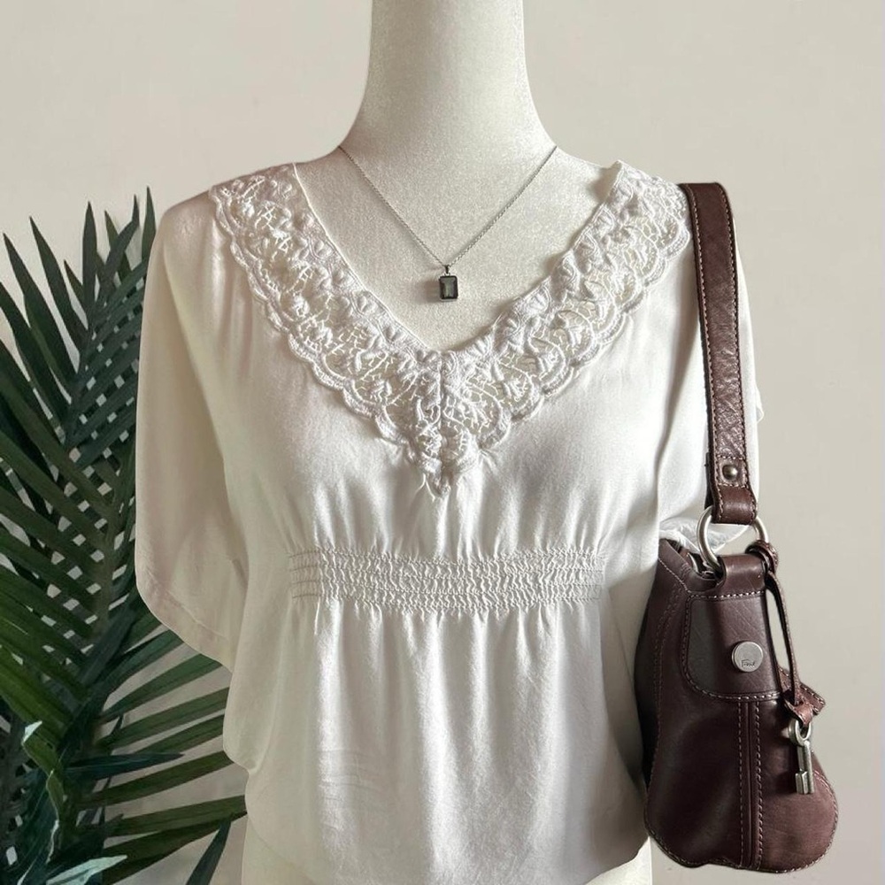 coquette lace babydoll top